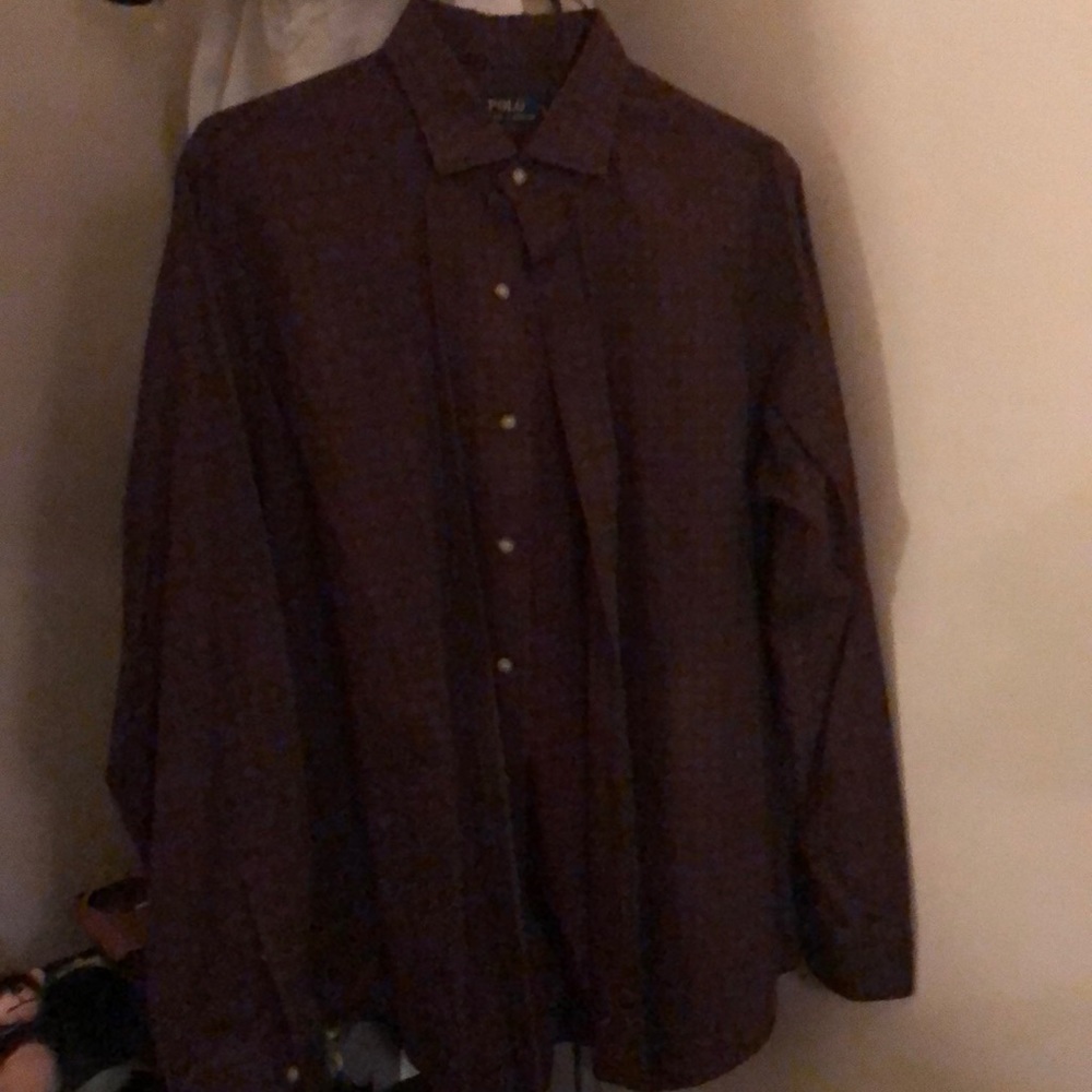 Mens large Polo shirt L/S